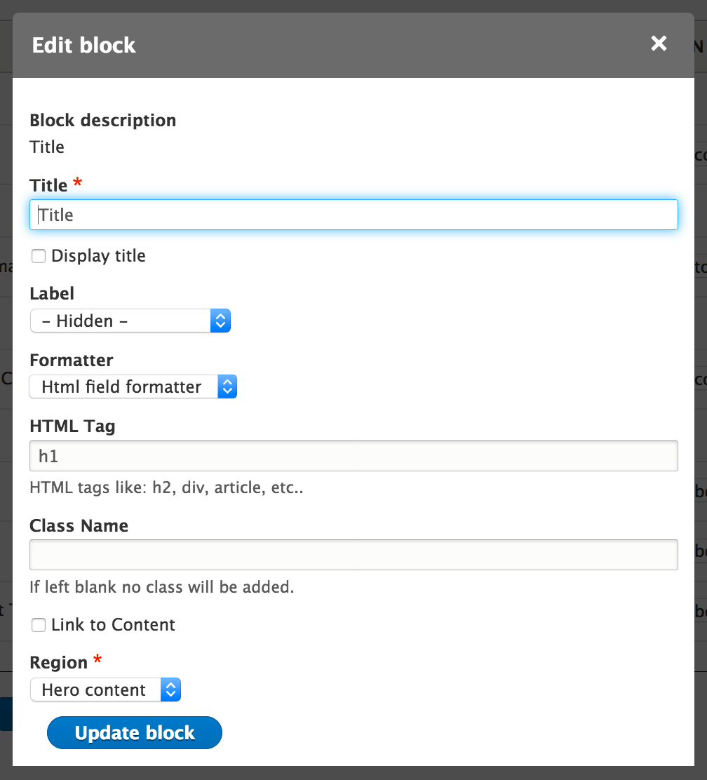 html formatter on panels